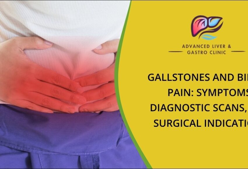 Gallstone and biliary pain symptoms